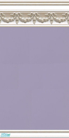 Sims 2 — jsf2WSwagLupin by jsf — White wood mouldings carved with swags and medallions hold gently textured paint in a