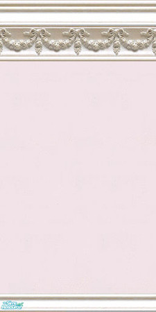Sims 2 — jsf2WSwagPink by jsf — White wood mouldings carved with swags and medallions hold gently textured paint in soft