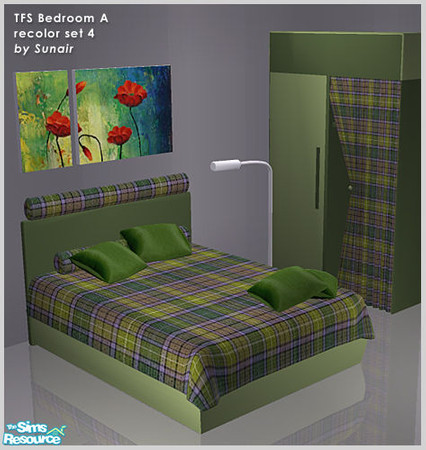 Sims 2 — TFS Bedroom A - Recolor set 4 by Sunair — TFS Bedroom A - Recolor set 4 (nature)