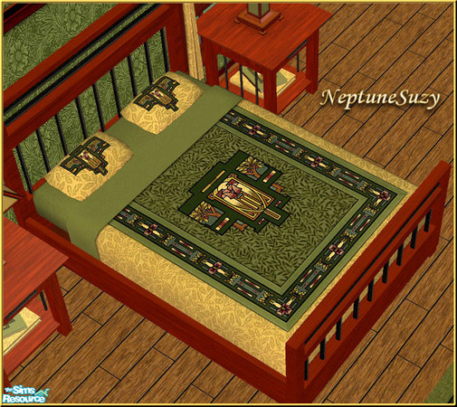Sims 2 — NSC Craftsman Bedding 1 by Neptunesuzy — Your Sims will Love this Craftsman Style Bedding! Enjoy!