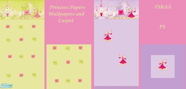 Sims 2 — Princess Papers by wb_rumor — Two walls and two floors TSRAA--PS