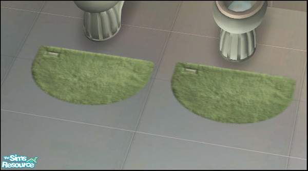Sims 2 — Romance Bathroom Green - Toilet mat by Elize-37sims — Green recolor of the Romance bathroom. You need the mesh