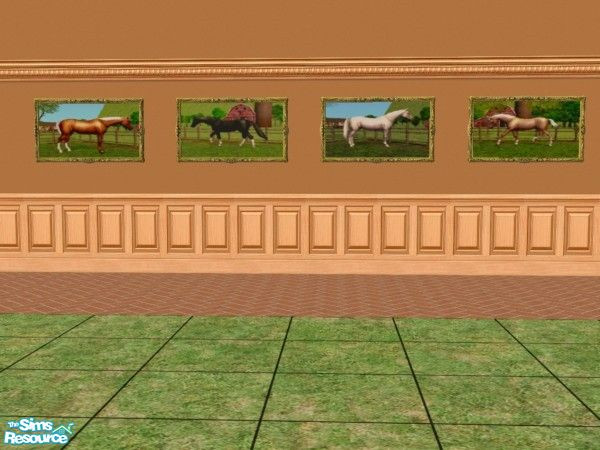 Sims 2 — RealiSim Horse Paintings by schweighsr — What your Sims to have less realism and more RealiSim? Then these are