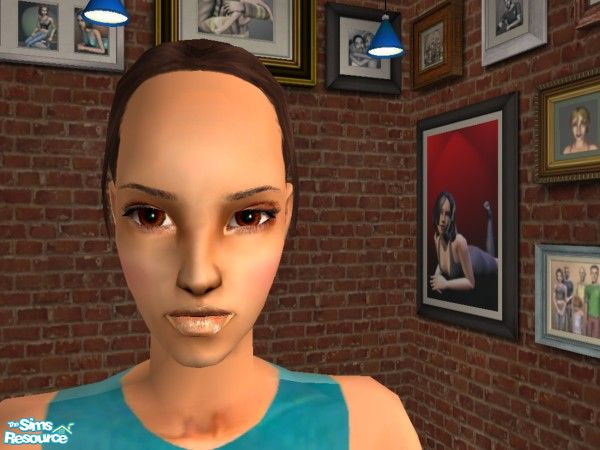 Sims 2 — Orange-Beige Lipgloss by Elisa_G — An orange/beige lipgloss. Enjoy!
