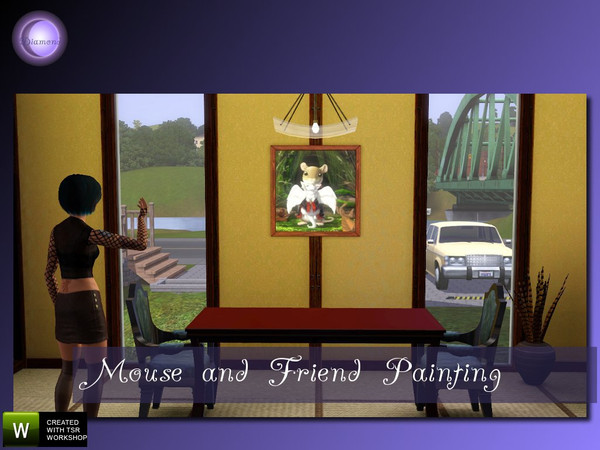 Sims 3 — D2DMouse and Friend by D2Diamond — Painted by the talented artist Hibbary, Mouse and Friend is an adorable pair