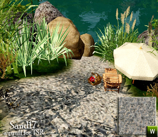 Sims 3 — Sand17 by ayyuff — Sand17 terrain paint