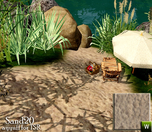 Sims 3 — Sand20 by ayyuff — Sand20 terrain paint