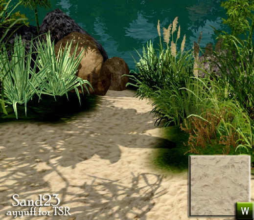 Sims 3 — Sand23 by ayyuff — Sand23 terrain paint