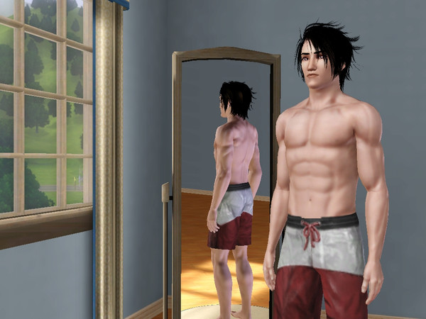 Sims 3 — Sasuke Uchiha by DragonDeeX942 — i tried my best with the hair and eyes....he doesn't look half bad though