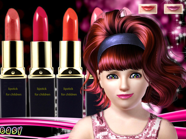 Sims 3 — Lipstick 08 for children by easysims — Hope that everybody likes it(*^__^*)