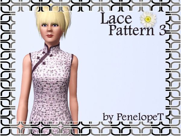 Sims 3 — Spring Clothing Makeover - Lace Pattern 3 by PenelopeT — Is it time to freshen up your Sims wardrobes or