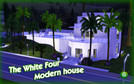Sims 3 — The White Four Modern House by GangstR — A medium modern and white house. 2 bedrooms, 2 bathrooms, 1 swimming
