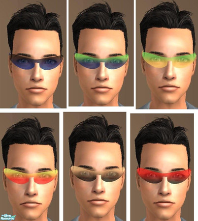 Sims 2 — Frameless Nike Glasses for Men by TheNinthWave — Included is the mesh plus 6 recolors. I hope you enjoy!