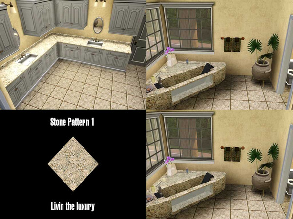 Sims 3 — Stone 1 by dixie_blue012000 — This is one of 10 stone patterns from my Living the luxury stone patterns. It is a