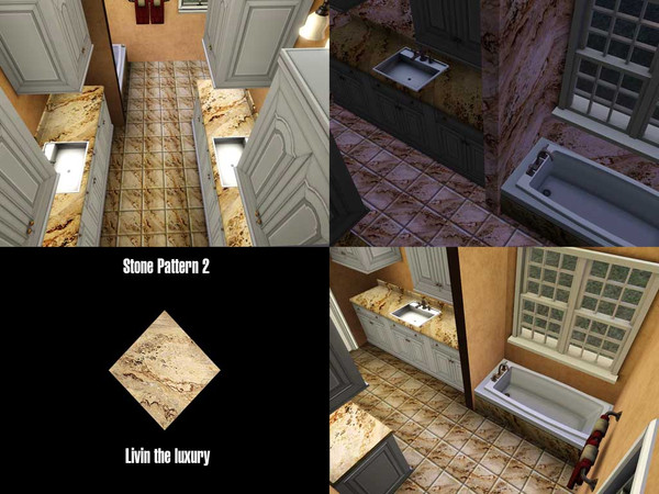 Sims 3 — Stone 2 by dixie_blue012000 — This is Stone 2 one of 10 stone patterns from my Living the luxury stone patterns.