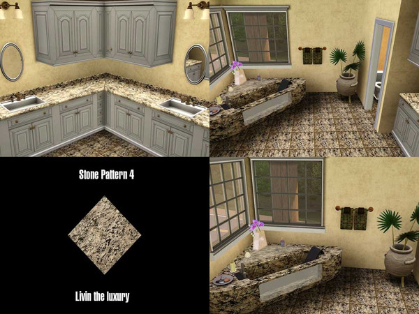 Sims 3 — Stone 4 by dixie_blue012000 — This is Stone 4, one of 10 stone patterns from my Living the luxury stone