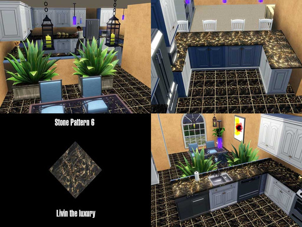 Sims 3 — Stone 6 by dixie_blue012000 — This is Stone 6, one of 10 stone patterns from my Living the luxury stone