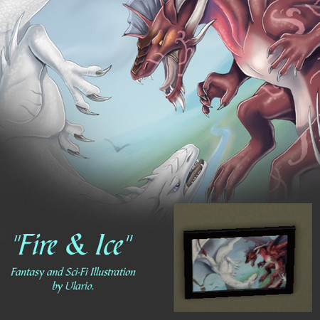 Sims 3 — Fire And Ice by Ulario — Fantasy and Sci-Fi Illustration by Traci "Ulario" Vermeesch-Vezina.