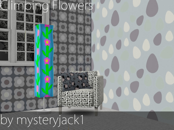 Sims 3 — Climbing flowers! by mysteryjack1 — These flowers will sprawl across the walls! It has 4 re-colourable parts and