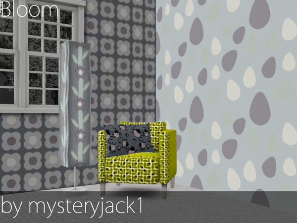 Sims 3 — Bloom by mysteryjack1 — This Orla Kiely inspired pattern comes just in time for Spring! It has three