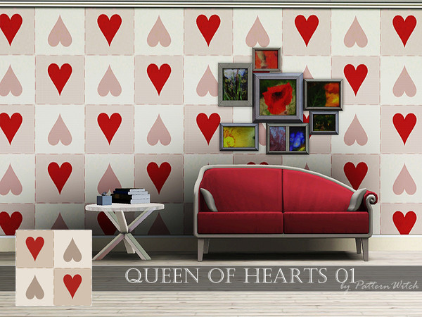 Sims 3 — PW Queen of Hearts 01 by PatternWitch — Wonderland inspired pattern