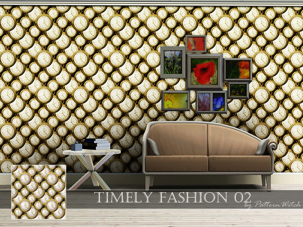 Sims 3 — PW Timely Fashion 02 by PatternWitch — Wonderland Inspired Pattern