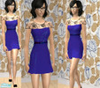 Sims 2 — Purple Lacy Luck Dress by jodeusp2 — purple dress inspired by a dress from urban outfitters. It\'s my first TSR