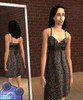 Sims 2 — Black Floral Summer Dress by webmissy34 — For adult females