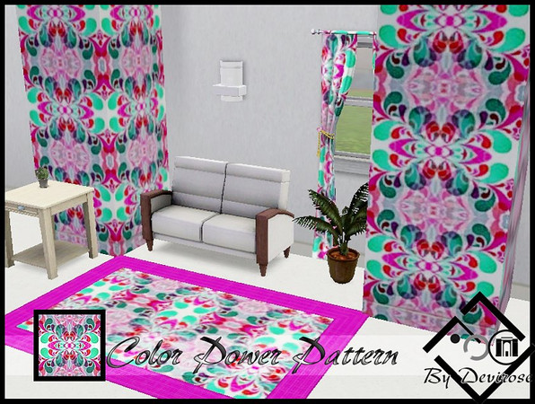 Sims 3 — Color Power Pattern by Devirose — A tutto colore!-Pattern by Devirose