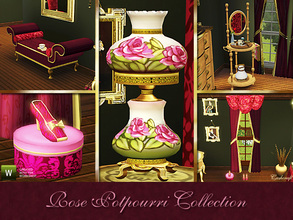 Sims 3 — Rose Potpourri Collection by Cashcraft — A collection of antique and Victorian furnishings for the home, plus a