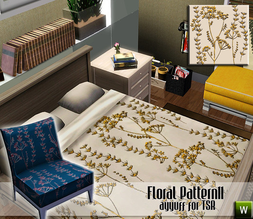 Sims 3 — Floral Pattern11 by ayyuff — Floral Pattern11