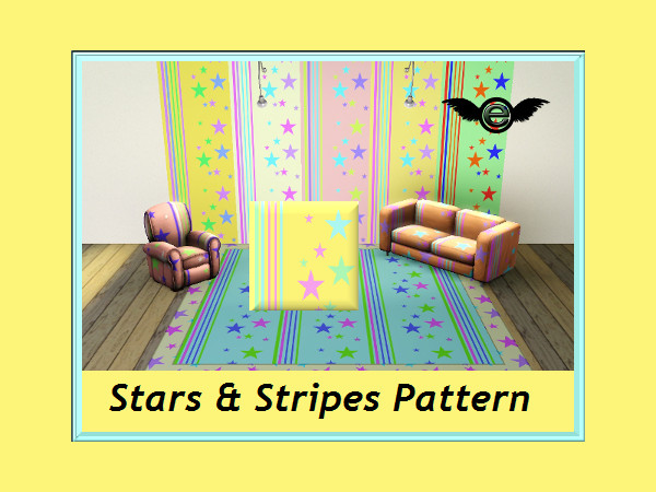 Sims 3 — Pattern Stars& Stripes-Stern_Star_Pattern by engelchen1202 — 4 Chanel Pattern with Stars and Stripes 4