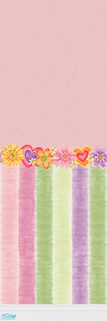 Sims 2 — Dreams Bedroom Set - Wallpaper and Border by kittyispretty69 — A striped wallpaper with pink paint and a border.