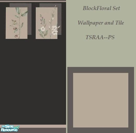 Sims 2 — BlockFloral by wb_rumor — TSRAA--PS