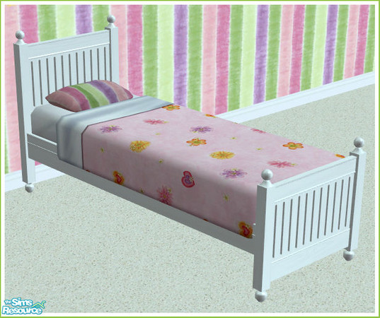Sims 2 — Dreams Bedroom Set - Single Bed by kittyispretty69 — A cute and functional single bed. Part of my Dreams Bedroom