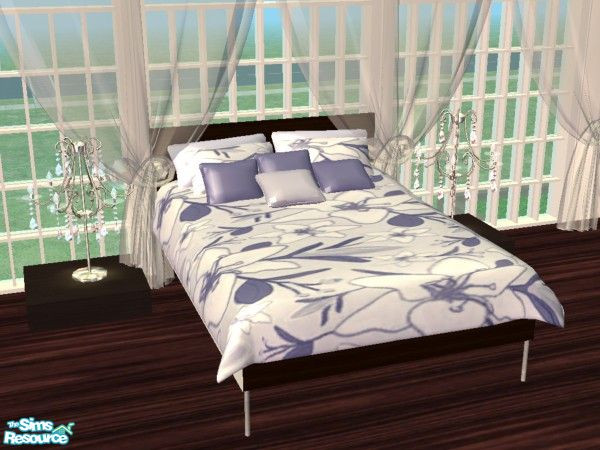 Sims 2 — Once Upon a Bed - sweet blue by kibanahnah — Tired of incomfortable and oh-so commun beddings? Craving the soft