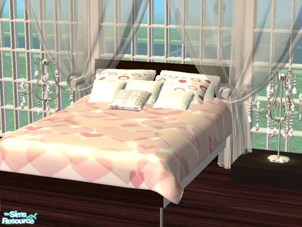 Sims 2 — Once Upon a Bed - Lovey Dovey by kibanahnah — Tired of incomfortable and oh-so commun beddings? Craving the soft