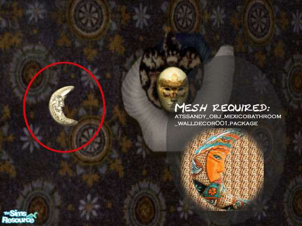 Sims 2 — moon - silver by artrui — requires Mesh moon from Aroundthesims2