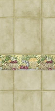 Sims 3 — Wall_country_kitchen_veg_grey_2 by drib_ydal — A set of one wallpaper tile with motif and another plain