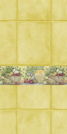 Sims 3 — Wall_country_kitchen_veg_yellow_2 by drib_ydal — A set having one wallpaper with veg motif and one plain yellow