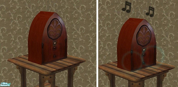 Sims 2 — Antique Radio by TheNinthWave — Mesh and texture made by me. Enjoy!