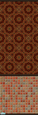 Sims 2 — Orient Express 28 by drouinr — The beauty of these Asian-inspired wall coverings is achieved through the