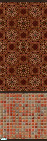 Sims 2 — Orient Express 67 by drouinr — The beauty of these Asian-inspired wall coverings is achieved through the