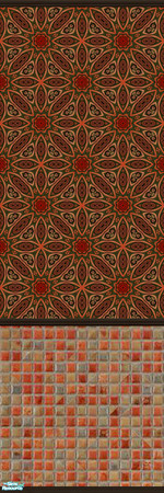 Sims 2 — Orient Express 91 by drouinr — The beauty of these Asian-inspired wall coverings is achieved through the