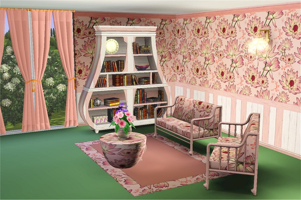 Sims 3 — marcorse_water lilies pattern by marcorse — A pretty overall pattern featuring water liliy flowers in shades of