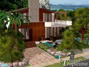 Sims 2 — Tropicana  by ayyuff — 3x3 unfurnished house with 2 bedrooms,2baths,kitchen,livingroom,underground garage and
