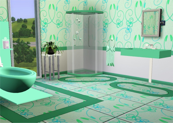 Sims 3 — marcorse_loop-di-loo pattern by marcorse — A classic abstract pattern of exaggerated loops, twists and twirls.