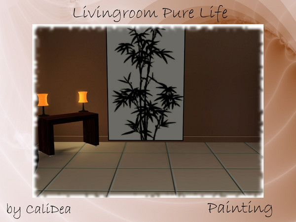 Sims 3 — Livingroom Pure Life Painting by CaliDea — Livingroom Pure Life Painting by CaliDea TSR