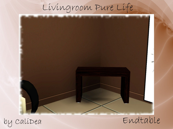 Sims 3 — Livingroom Pure Life Endtable by CaliDea — Livingroom Pure Life Endtable by CaliDea TSR