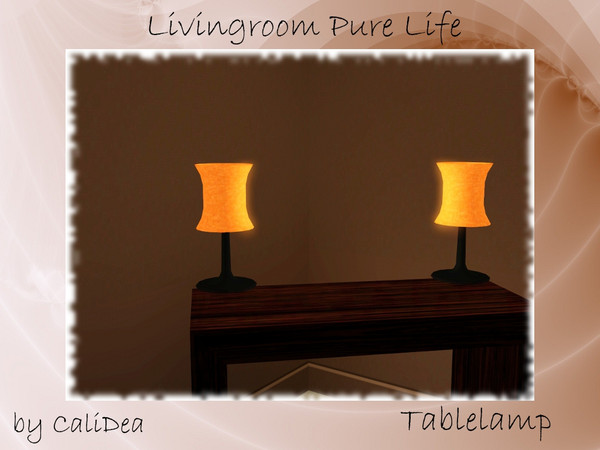 Sims 3 — Livingroom Pure Live Table Lamp by CaliDea — Livingroom Pure Live Table Lamp by CaliDea TSR